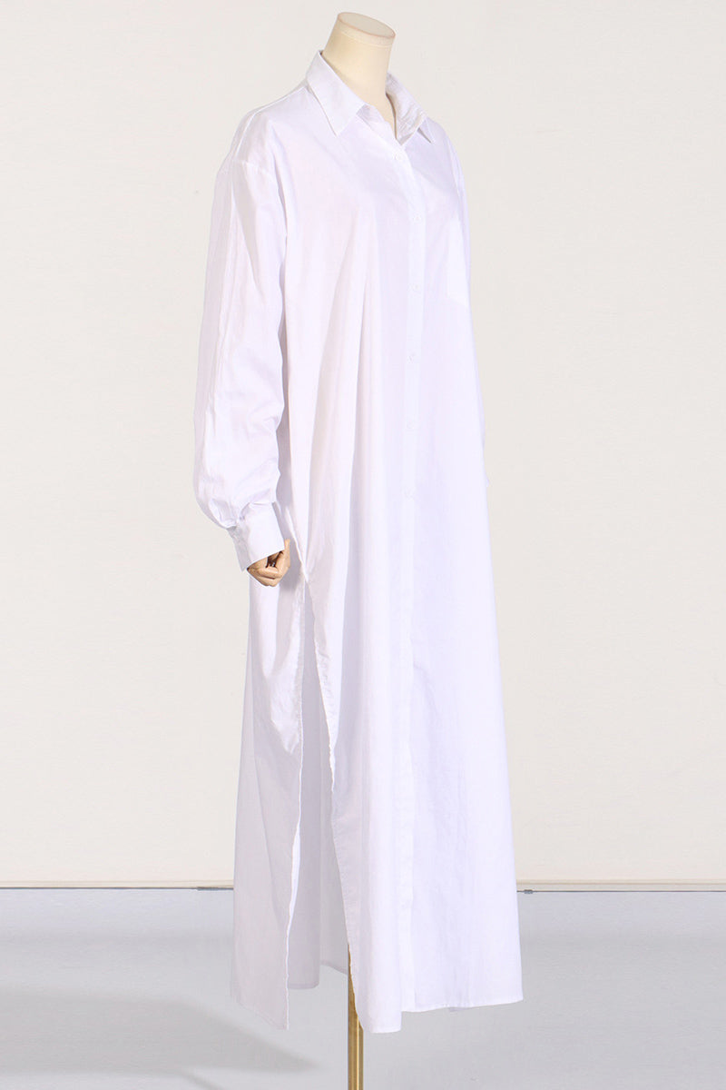 Long Sleeve Shirt Maxi Dress