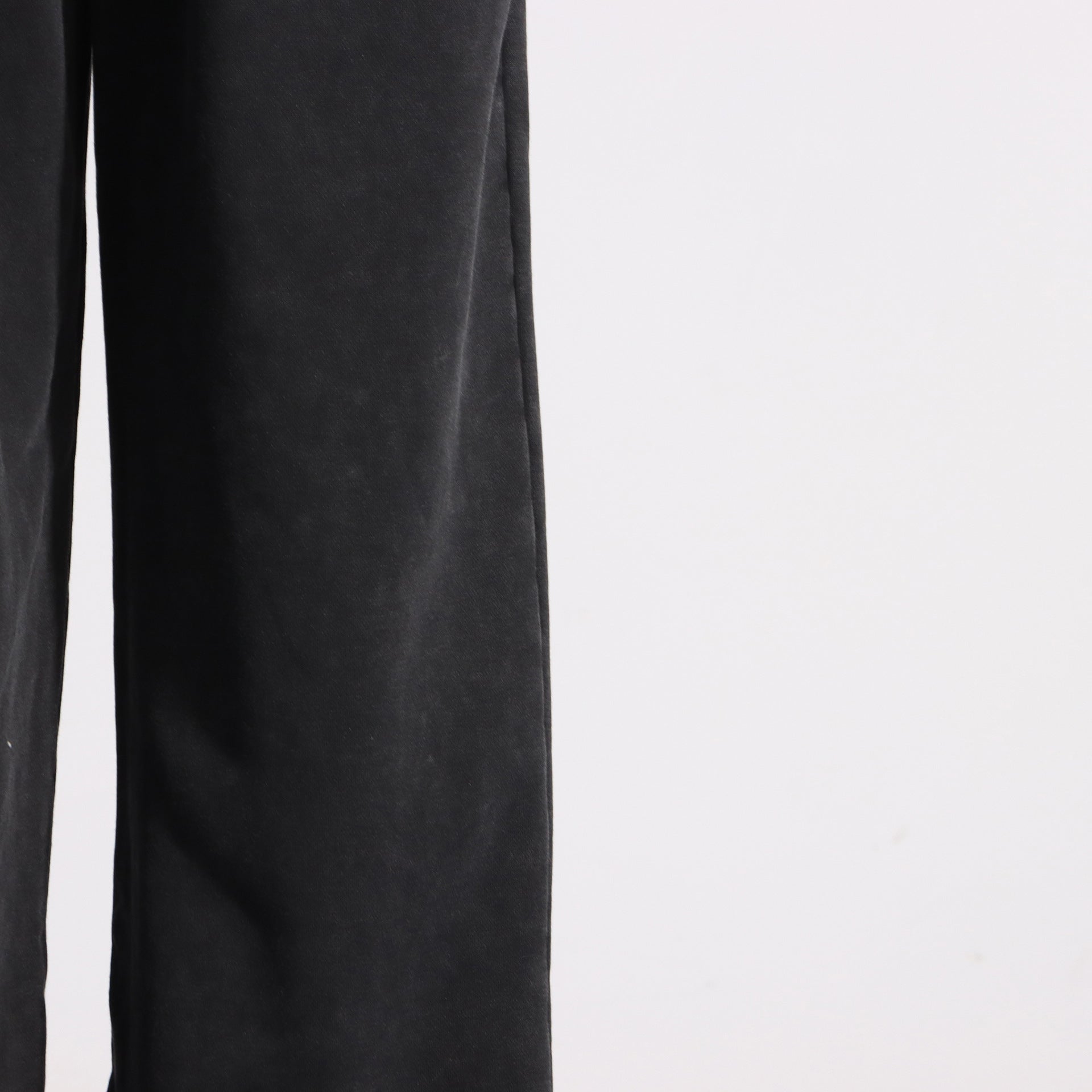 Asymmetrical Cut Out Elastic-Waist Wide-Leg Track Pants