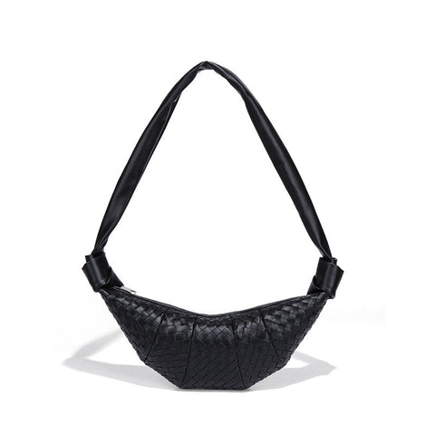 Sacs à bandoulière Croissant Sac à boulettes en cuir souple Sac à bandoulière Baguette Sac sous le bras 