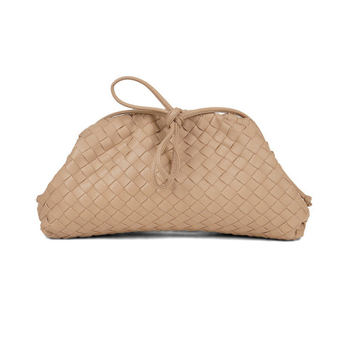 Sac à bandoulière tissé de grande capacité avec clip en forme de nuage, sac messager à bandoulière, pochette 