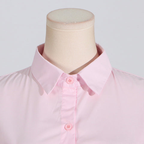 Chemise à manches courtes à taille élastique à volants