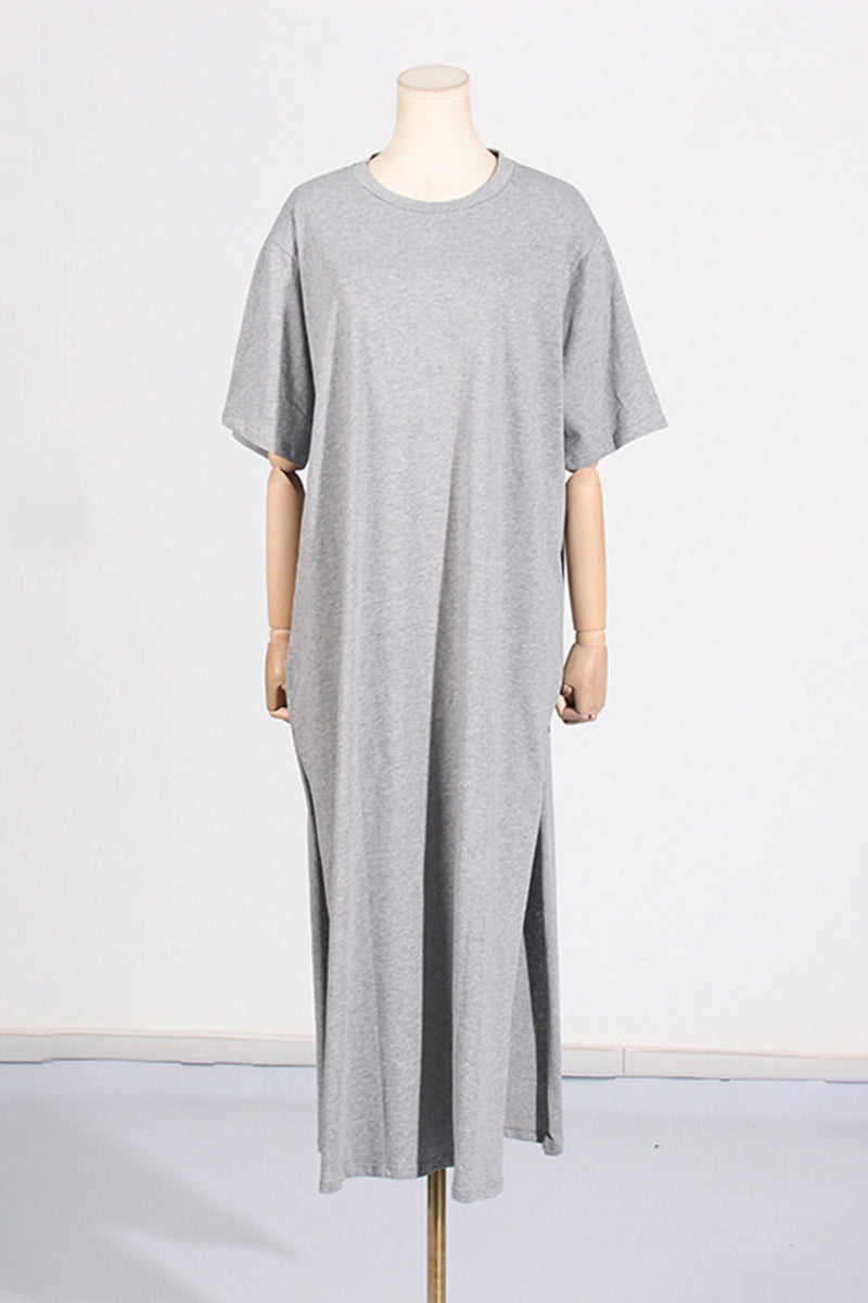 T-SHIRT MAXI SLIT DRESS