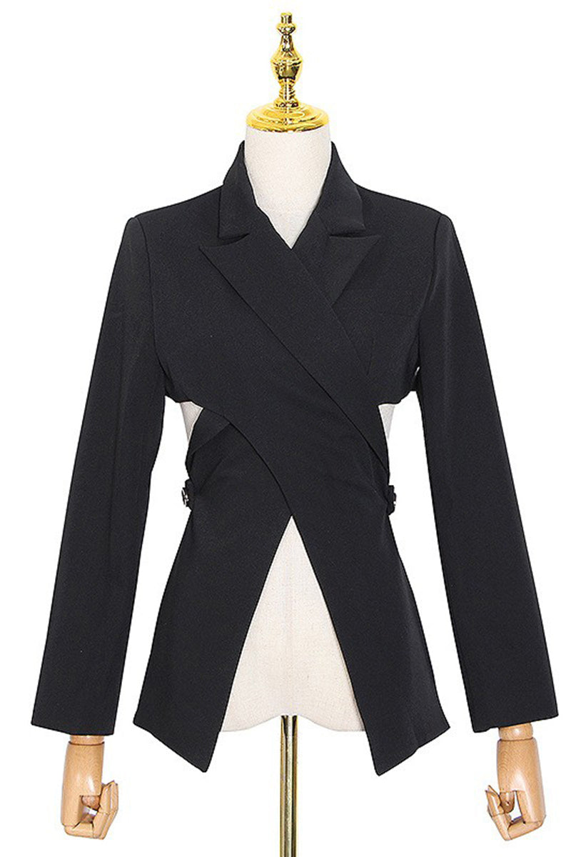 Crossover Long Jacket Modern Suit Coat