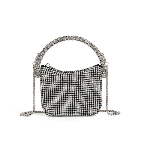 Sac à main Soft Diamond Le petit sac carré pour dîner Sac à bandoulière avec chaîne 