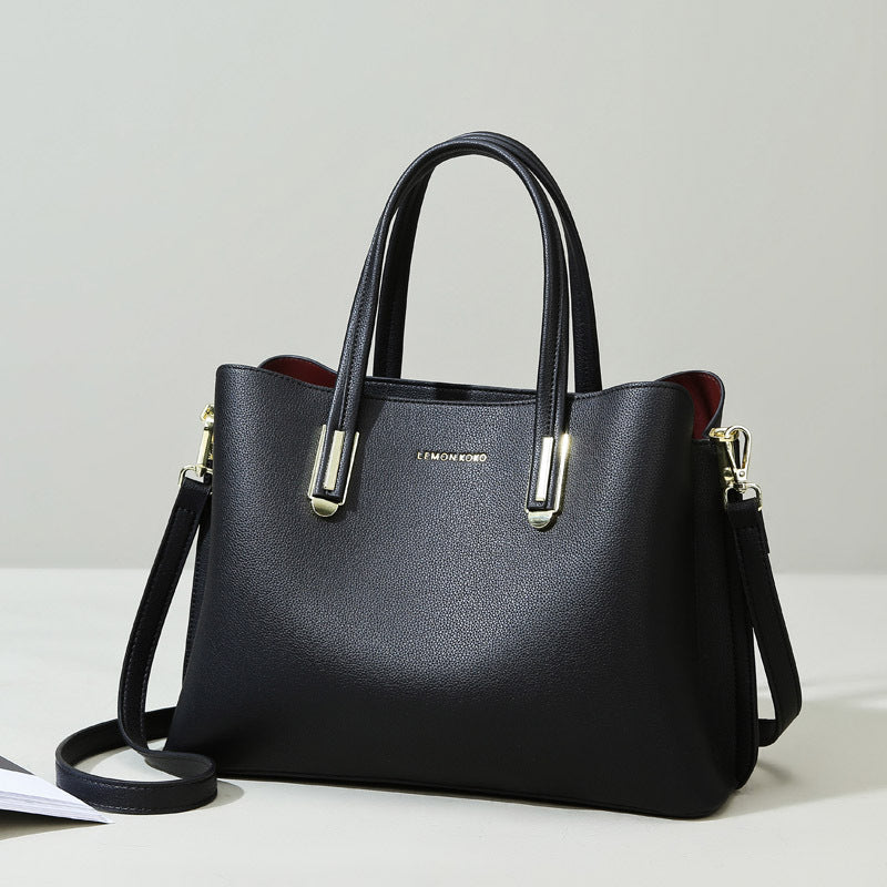 Sac à main grande capacité Sac tendance à une épaule Sac fourre-tout de bureau pour maman d'âge moyen 