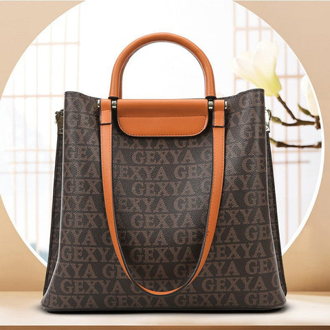 Sac fourre-tout urbain à texture simple Sac à main de livraison coréen à la mode de grande capacité 
