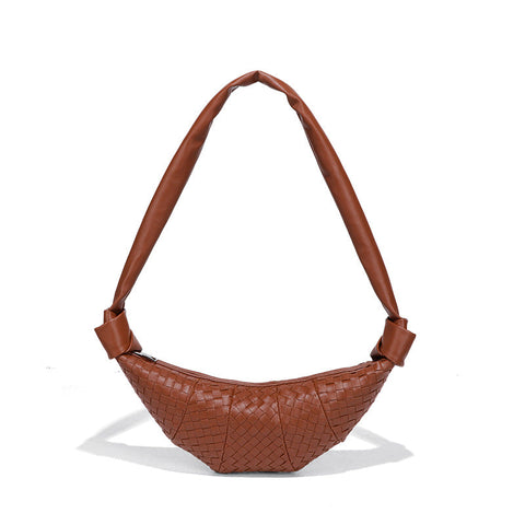 Sacs à bandoulière Croissant Sac à boulettes en cuir souple Sac à bandoulière Baguette Sac sous le bras 