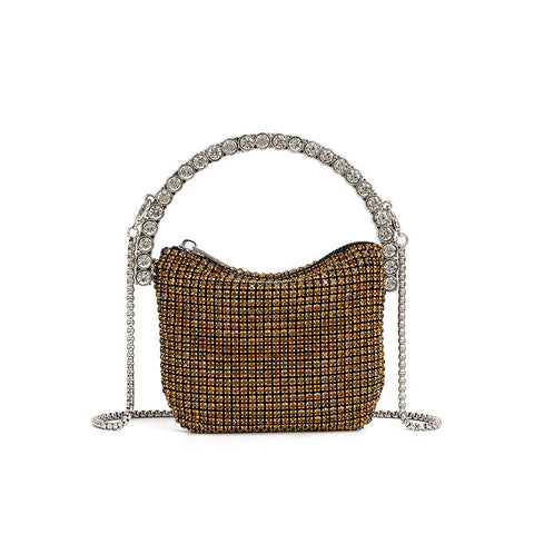 Sac à main Soft Diamond Le petit sac carré pour dîner Sac à bandoulière avec chaîne 