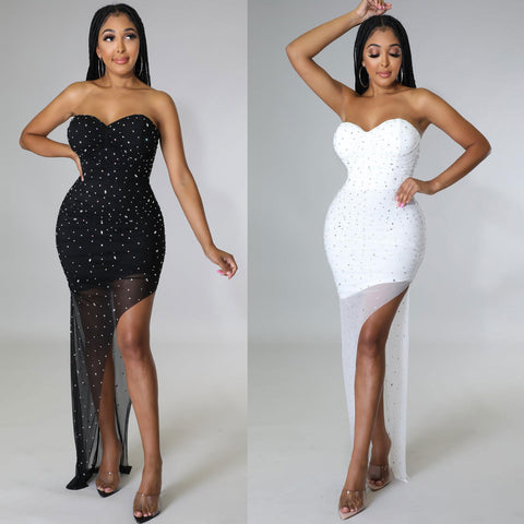 Slim-Fitting Rhinestone Dess