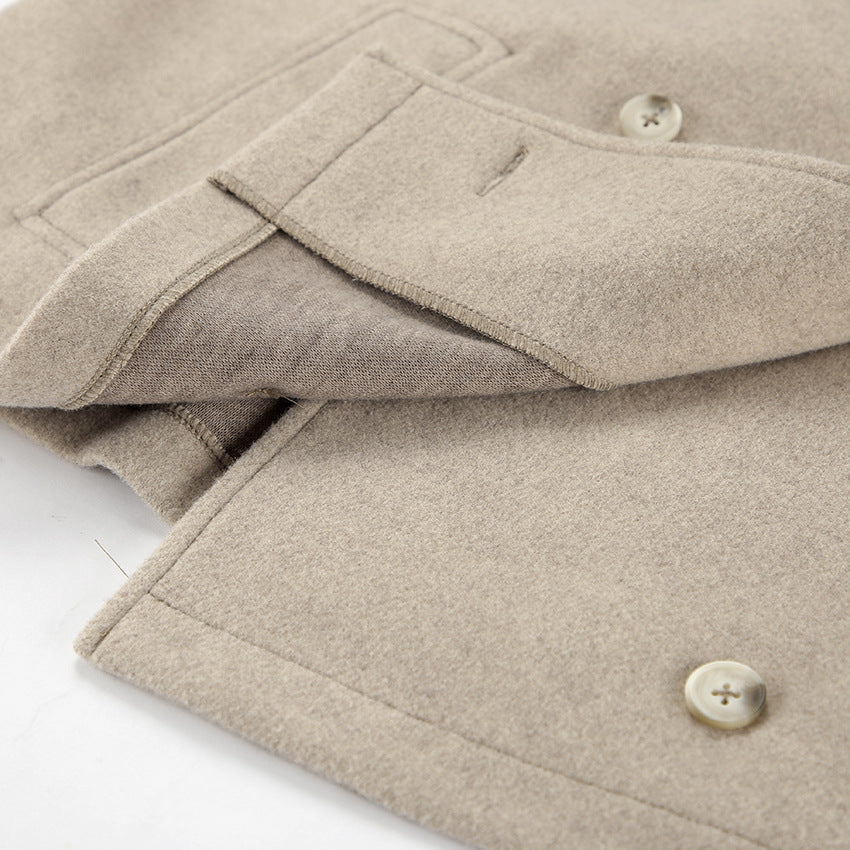 Khaki Long Sleeve Coat