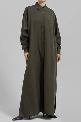 Long Sleeve Shirt Maxi Dress