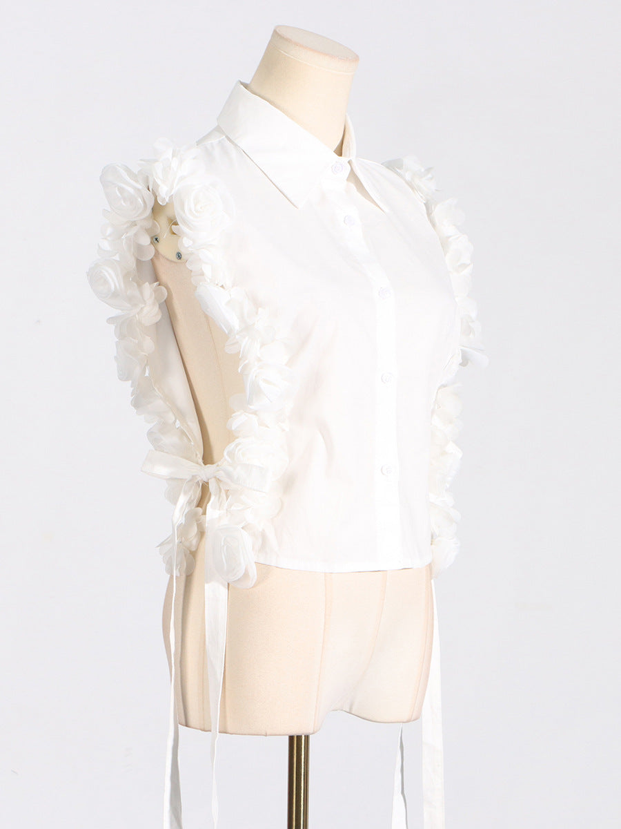 Gilet Rose Blanche