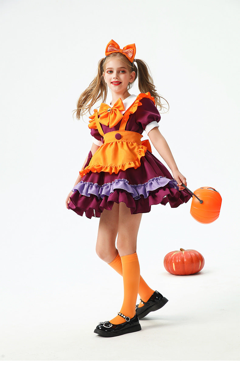 Halloween Children's Lolita Pumpkin Dress