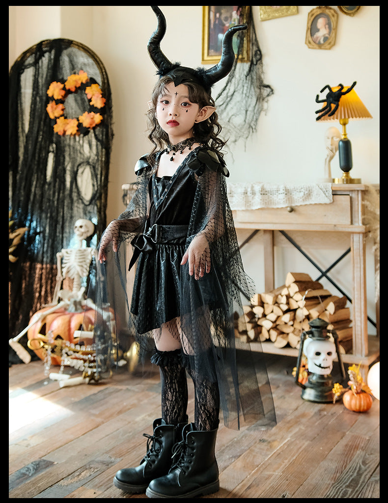 Halloween children's role play costumes devil witch performance costumes