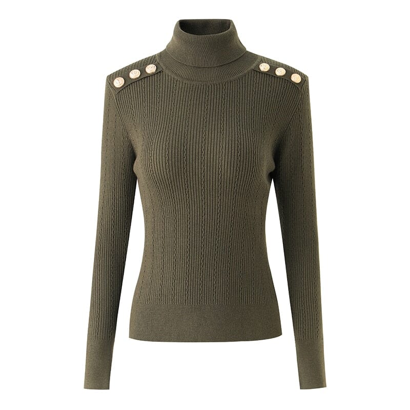 The Leighton Long Sleeve Knitted Turtleneck - Multiple Colors