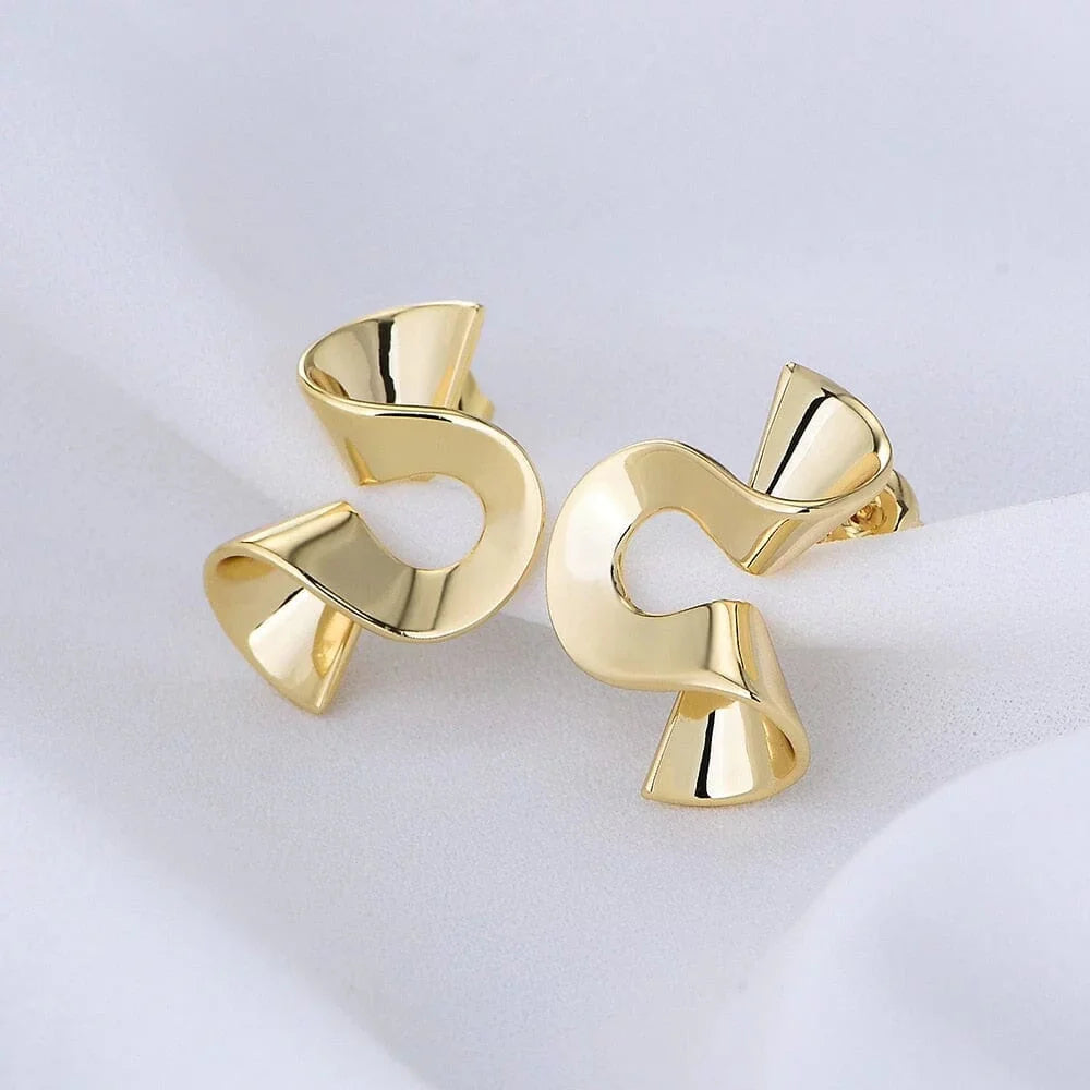 The Spiral Sterling Silver Earrings - Multiple Colors