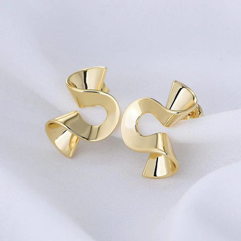 The Spiral Sterling Silver Earrings - Multiple Colors