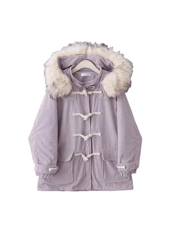 Manteau d'hiver surdimensionné à capuche en fausse fourrure Molly - Plusieurs couleurs