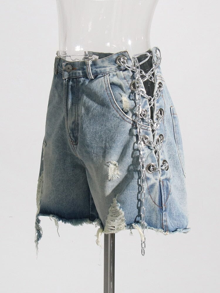 The Calypso High Waist Denim Shorts