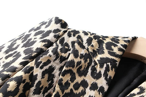 The Leopard Slim Fit Blazer
