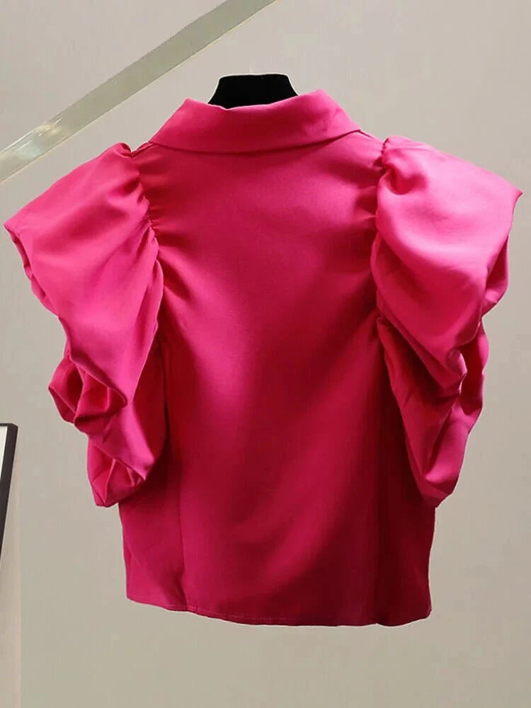 The Mavis Short Sleeve Blouse - Multiple Colors