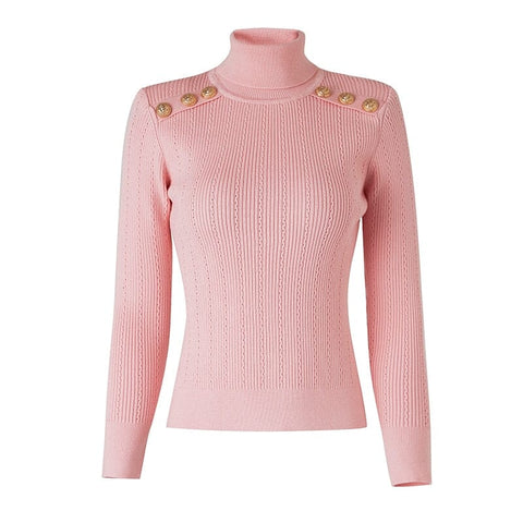 The Leighton Long Sleeve Knitted Turtleneck - Multiple Colors