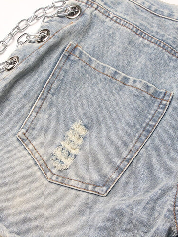 The Calypso High Waist Denim Shorts