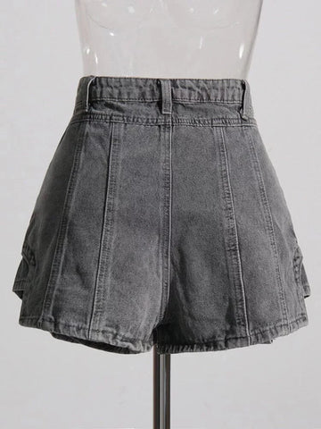 The Shelby High Waist Denim Shorts  - Multiple Colors