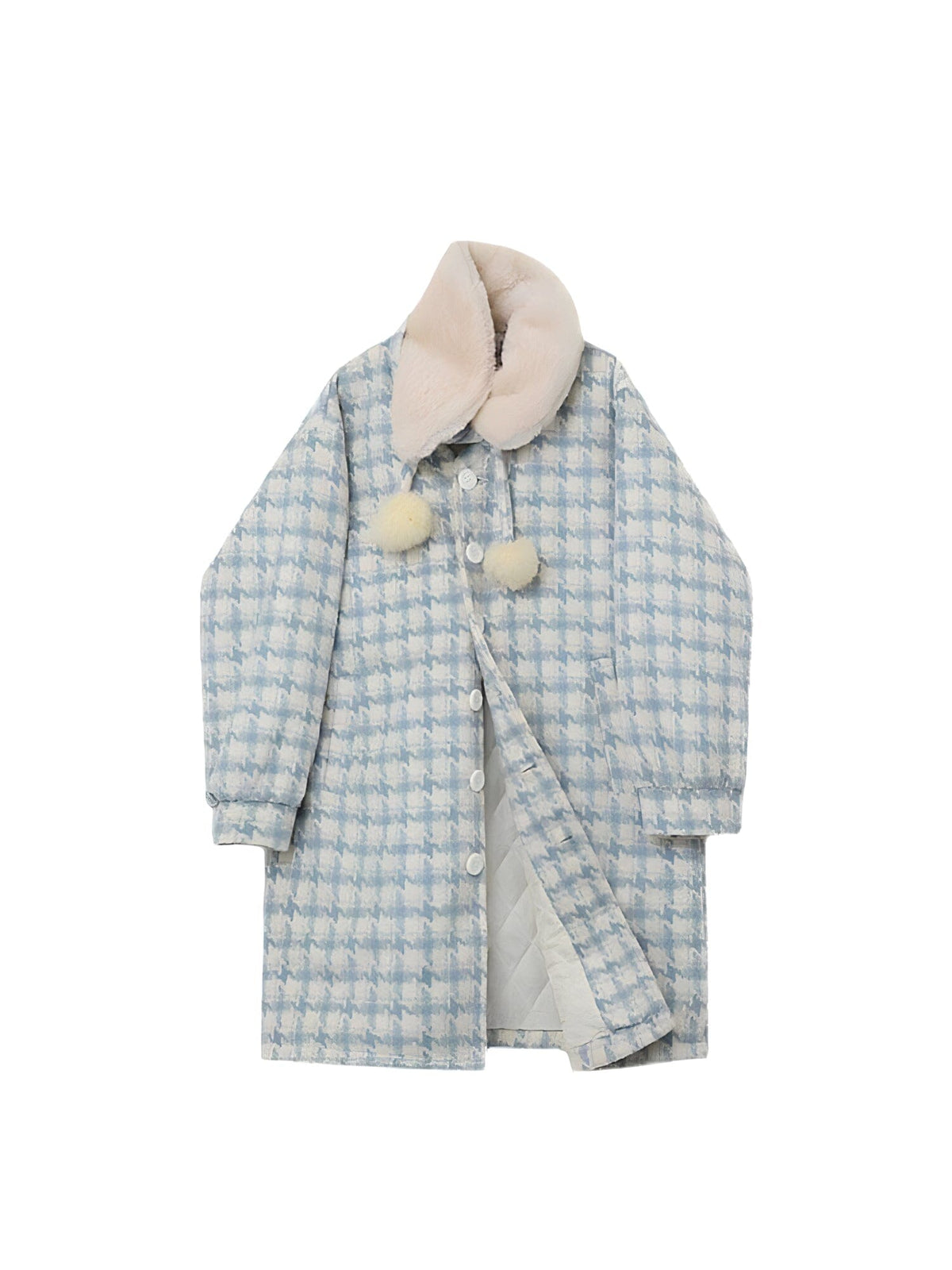 The Harper Long Tail Plaid Overcoat