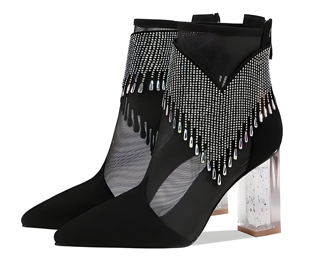 The Dallas Rhinestone Tassel Pumps