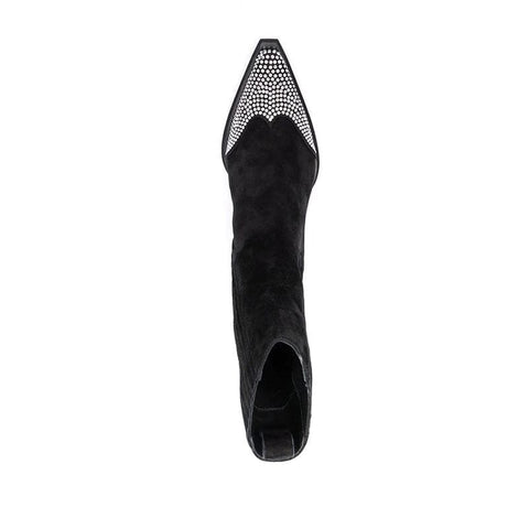 The Austin Rhinestone Studded Ankle Boots - Multiple Colors