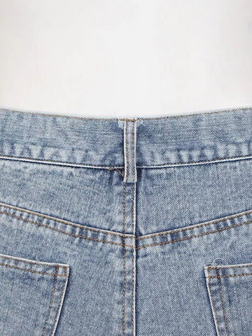 The Parade High Waist Denim Shorts