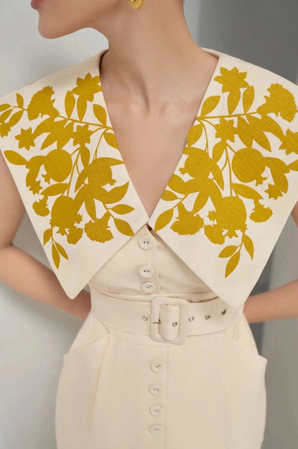 The Ariella Sleeveless Embroidered Dress