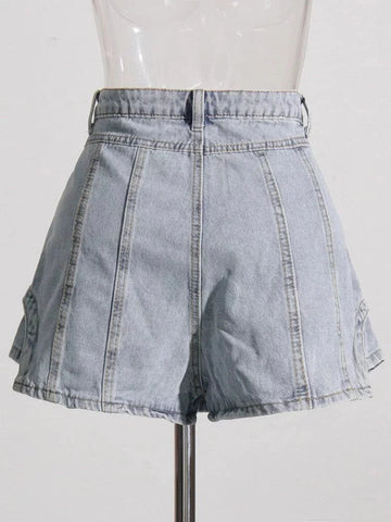 The Shelby High Waist Denim Shorts  - Multiple Colors