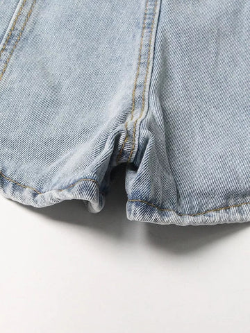 The Shelby High Waist Denim Shorts  - Multiple Colors