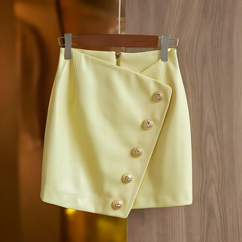 The August Faux Leather Pencil Mini Skirt - Multiple Colors