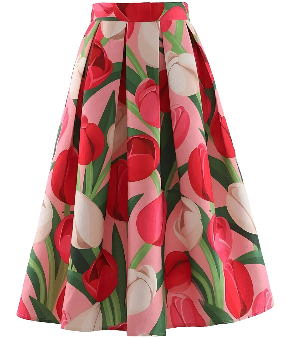 The Petals High Waist Pleated Skirt