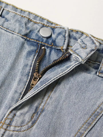 The Shelby High Waist Denim Shorts  - Multiple Colors