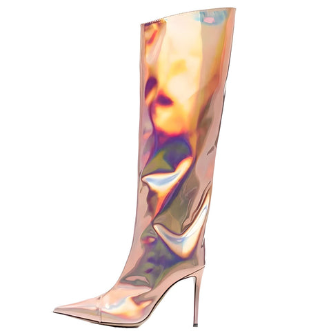 The Mirror Knee-High Boots - Multiple Colors