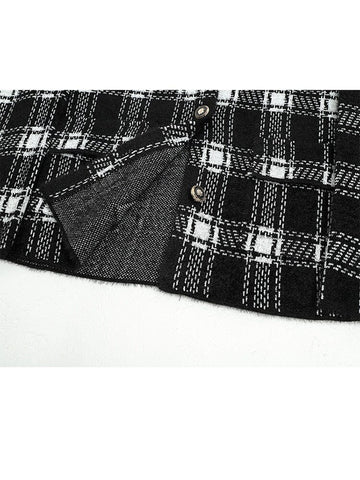 The Betsy Long Sleeve Plaid Winter Coat - Multiple Colors