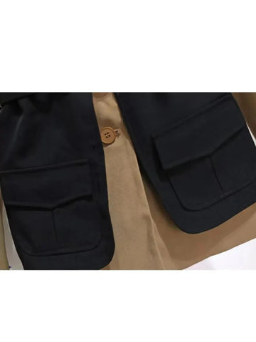 The Lysandra Long Sleeve Belted Blazer - Multiple Colors