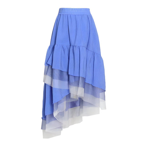 The Sawyer Asymmetrical Midi Skirt - Multiple Colors