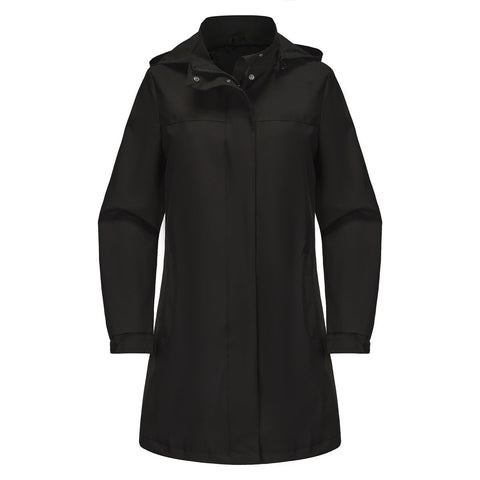Detachable Hat Waterproof Windbreaker Solid Color Long Sleeve Thin Coat Casual Wear