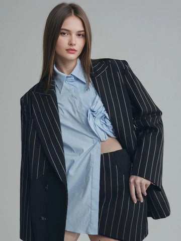 Flower Irregular Hollow Split Shirt Top