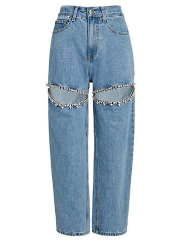 Abigail Hollow Out Jeans Pant