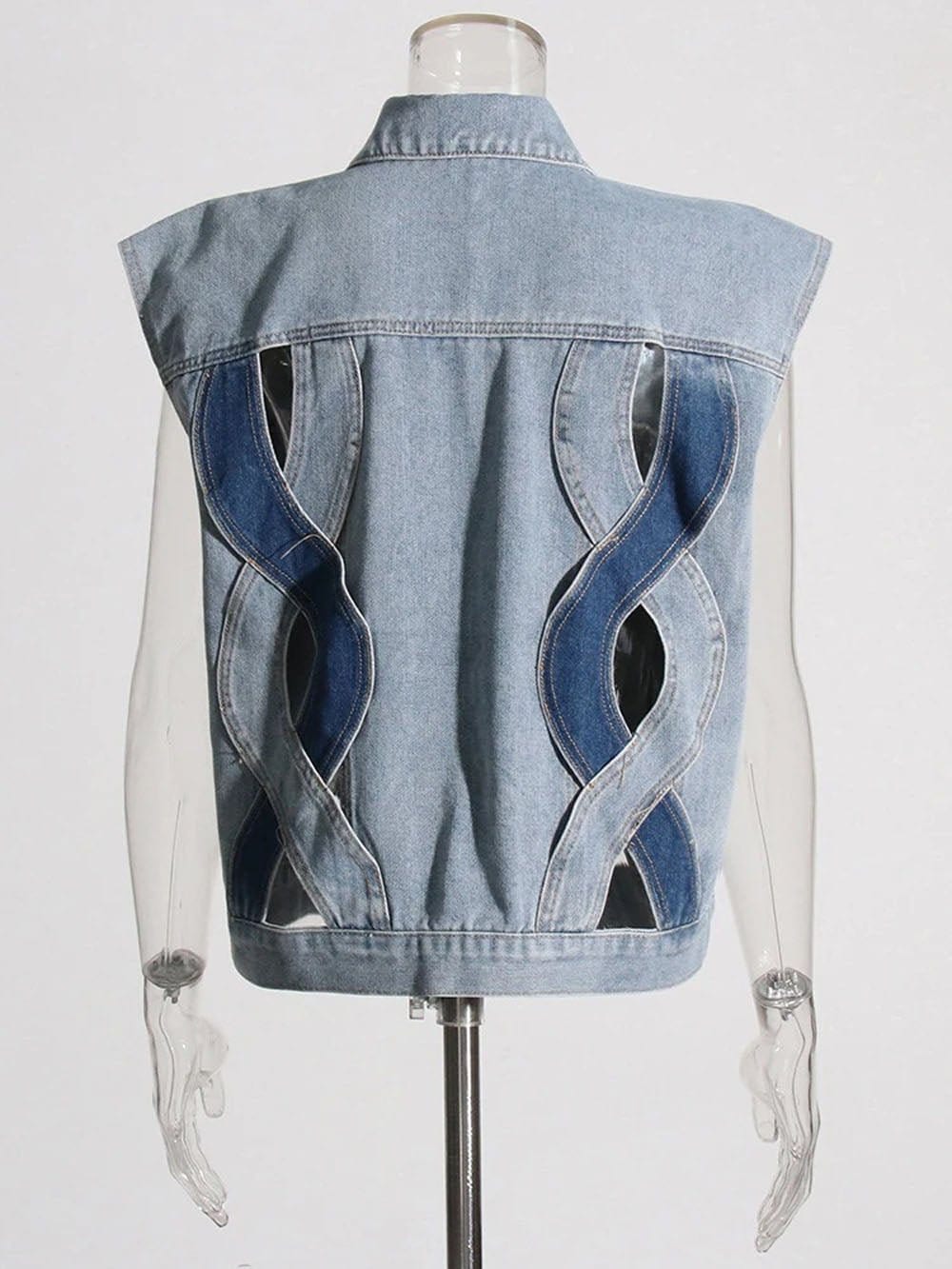 Addison Denim Hollow Out Jacket