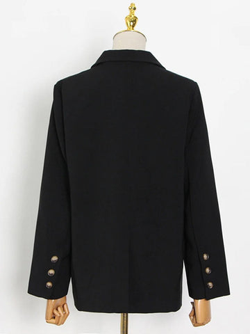 Alesha Spliced Double Breasted Blazer