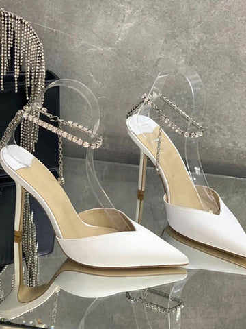 Ankle Rhinestone Heel