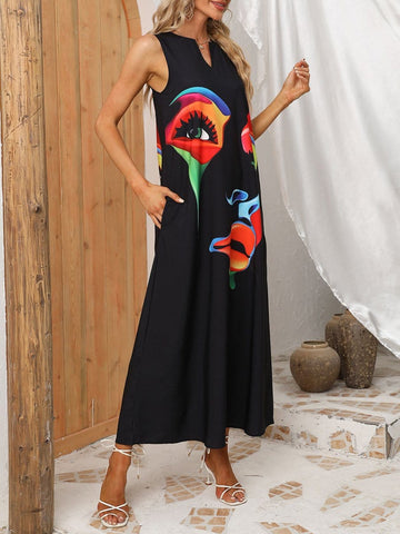 Robe longue à plumes Asma