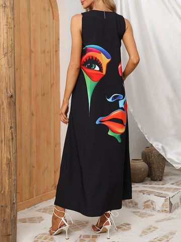 Robe longue à plumes Asma